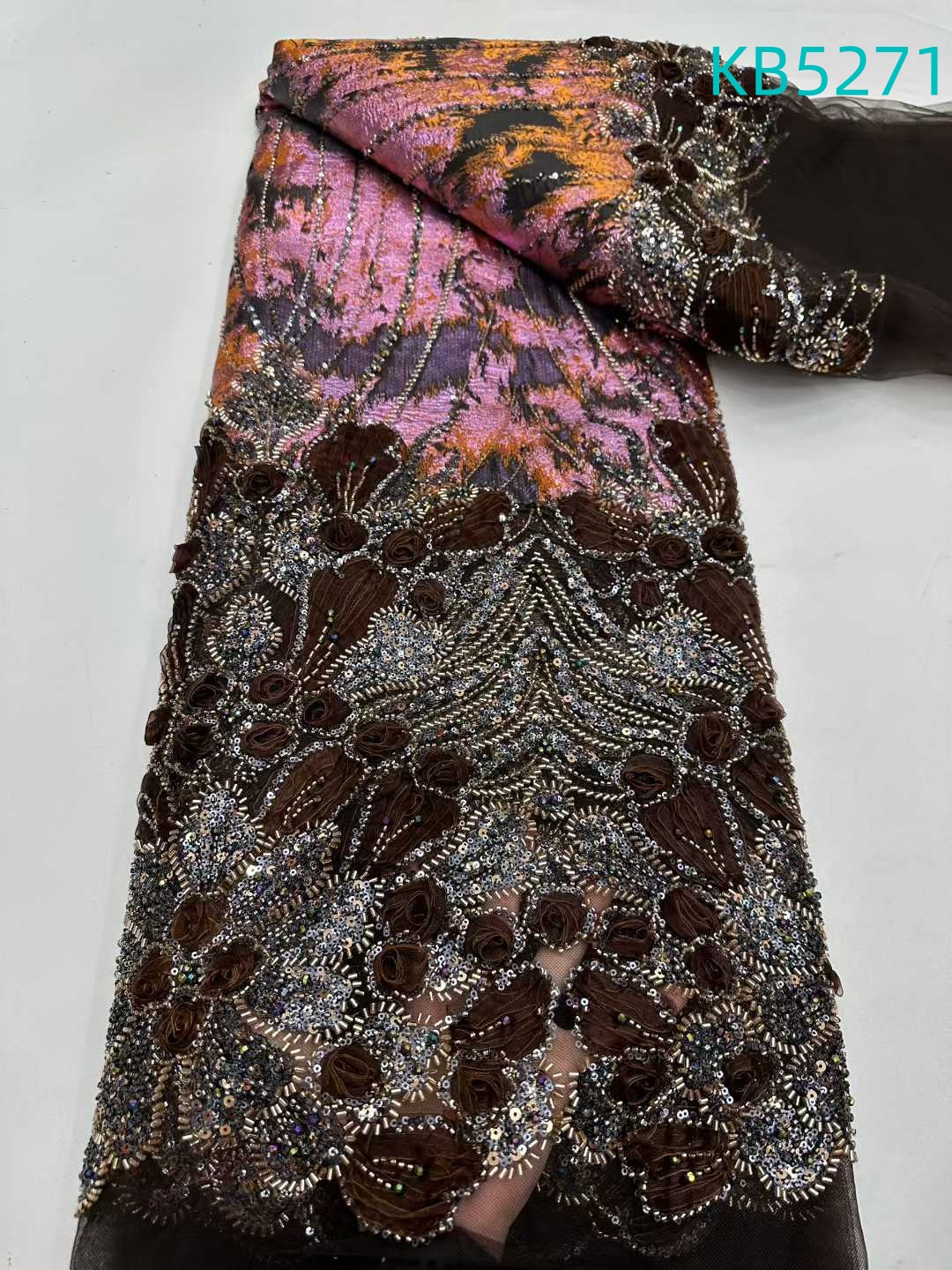 Nigerian Lace Fabric 5 Yards H - Sewing Velvet Fabric のレビューと価格