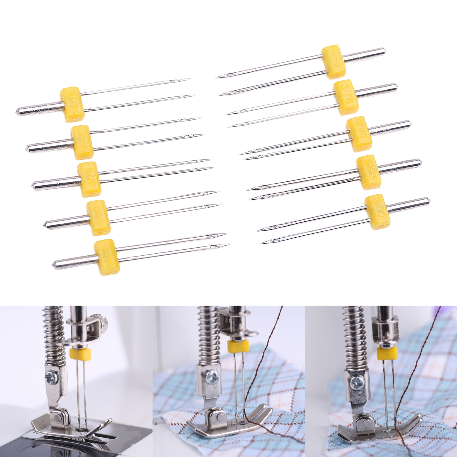 10 Pcs Twin Needles Double Twi - Twin Needle Stretch のレビューと価格