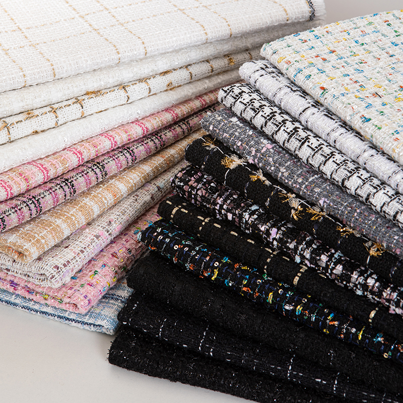 Women\'s Tweed Fabric Thickene - Sewing Tweed のレビューと価格