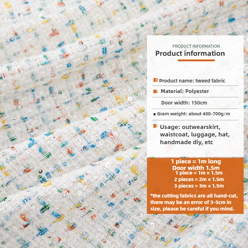 Women\'s Tweed Fabric Thickene - Sewing Tweed のレビューと価格