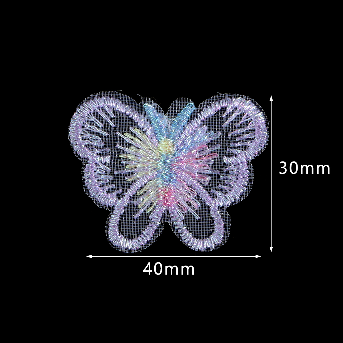 20Pcs 3X4CM Butterfly Cloth Pa - Sewing Necessities のレビューと価格