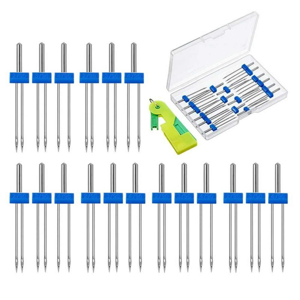 18pcs Stainless Steel Sewing M - Twin Needle Stretch のレビューと価格