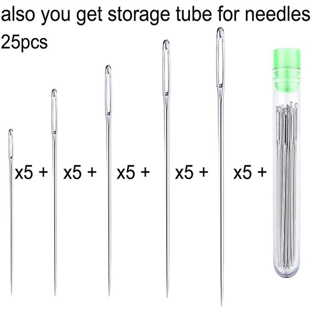 25 Pcs Large Eye Stitching Nee - Sewing Necessities のレビューと価格