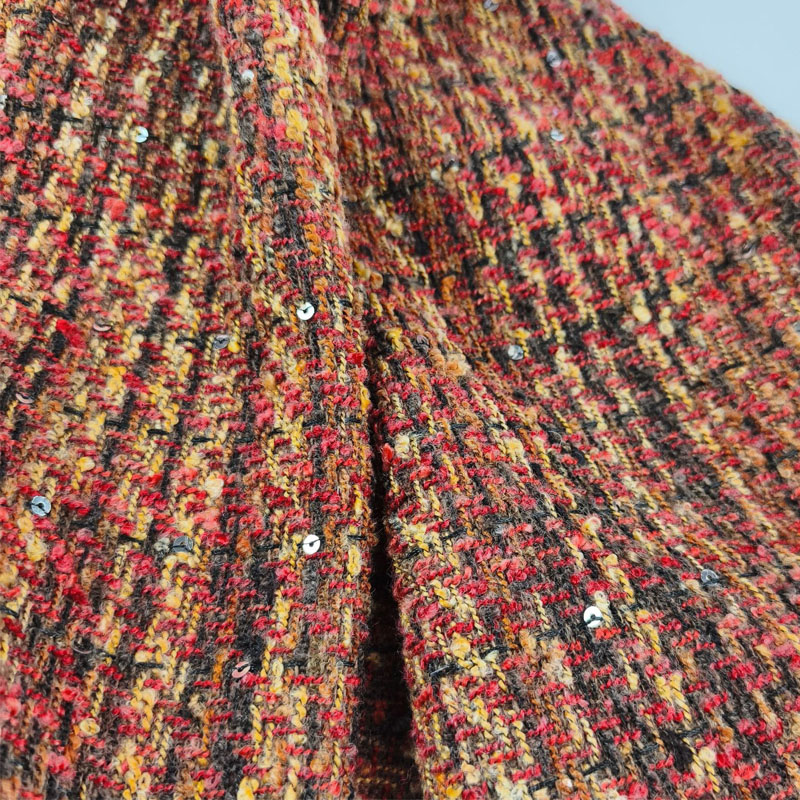 Red and Black Lattice Yarn-Dye - Sewing Tweed のレビューと価格