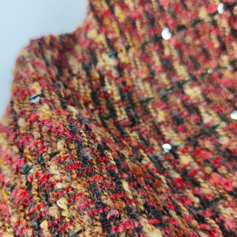 Red and Black Lattice Yarn-Dye - Sewing Tweed のレビューと価格