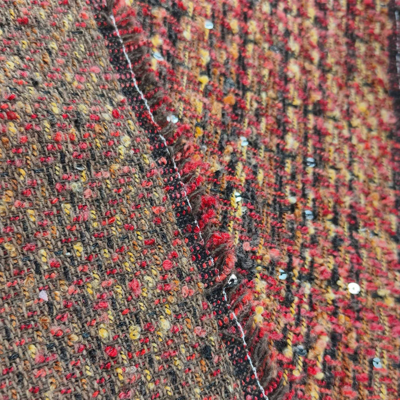 Red and Black Lattice Yarn-Dye - Sewing Tweed のレビューと価格