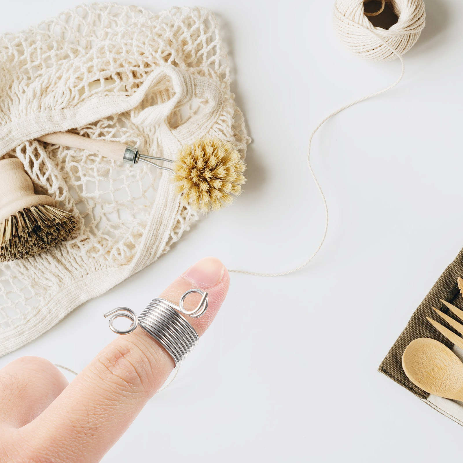 6Pcs Metal Knitting Loop Ring  - Sewing Knit のレビューと価格