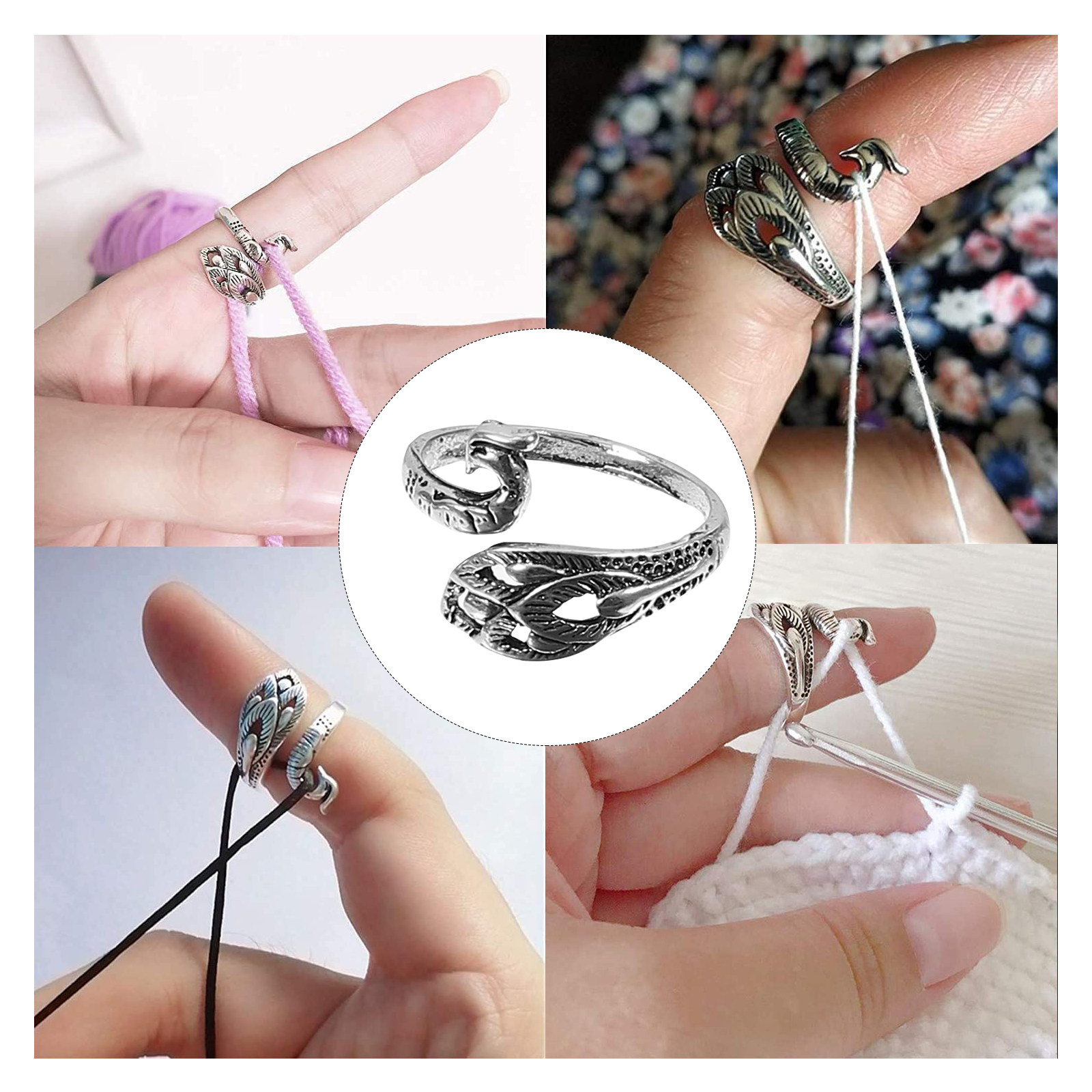 6Pcs Metal Knitting Loop Ring  - Sewing Knit のレビューと価格