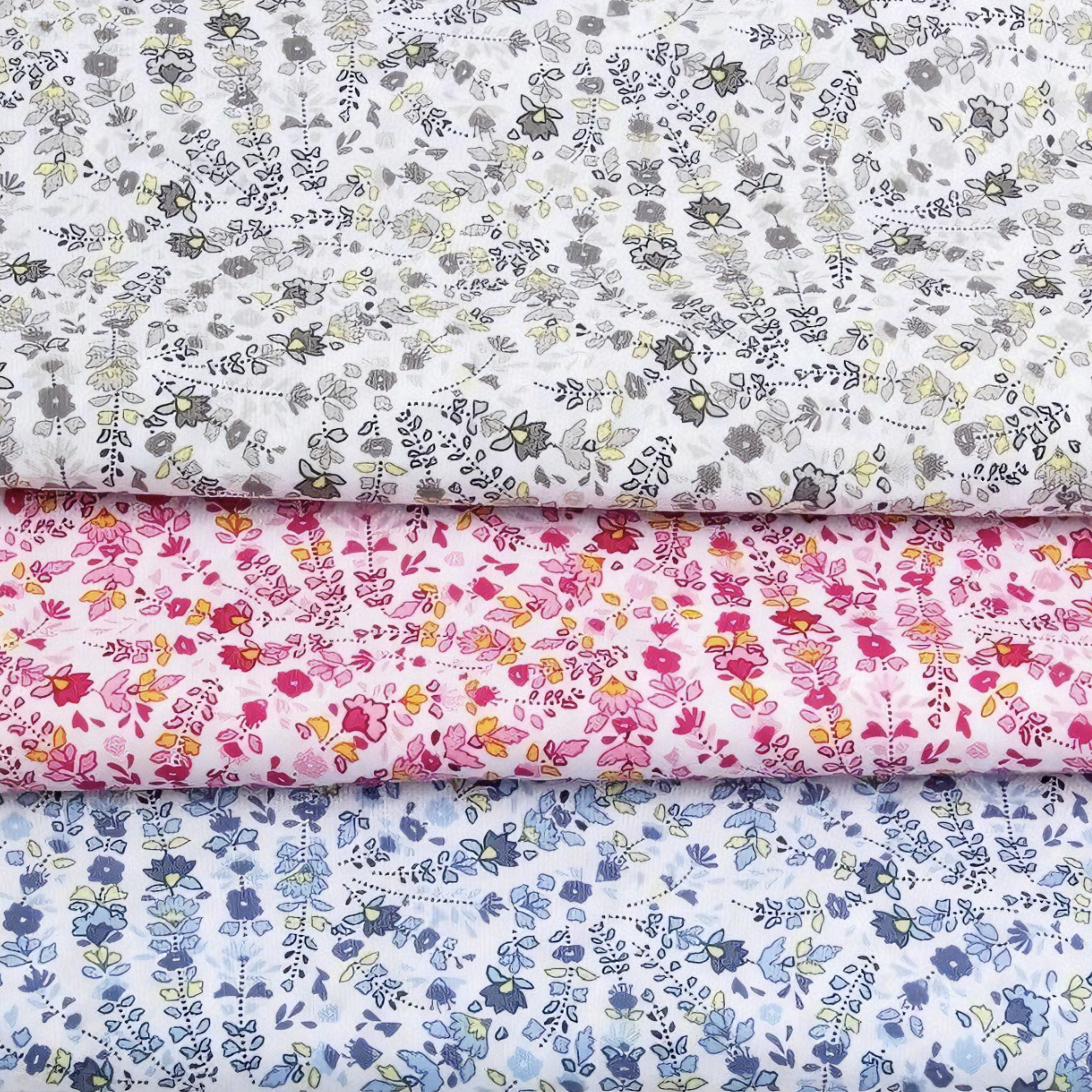 Vintage Floral Printed Fabric  - Vintage Sewing Textile のレビューと価格
