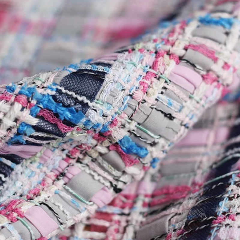Luxury Pink & Blue Stripe Twee - Sewing Tweed のレビューと価格