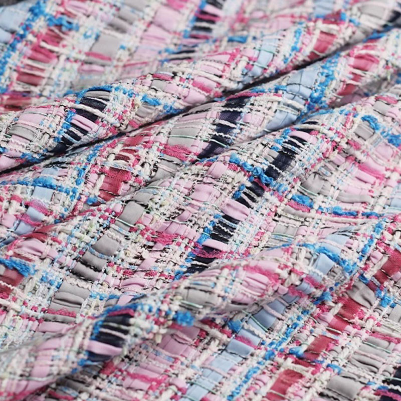 Luxury Pink & Blue Stripe Twee - Sewing Tweed のレビューと価格